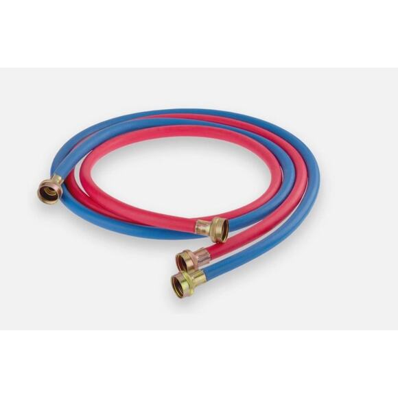 NEW Everflow Rubber Washing Machine Hose for High Pressure 72" Hot/Cold Red/Blue - Picture 1 of 2